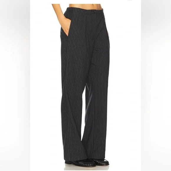 NWOT Free People Tyler Menswear Pinstripe Trouser Pants - Picture 6 of 15